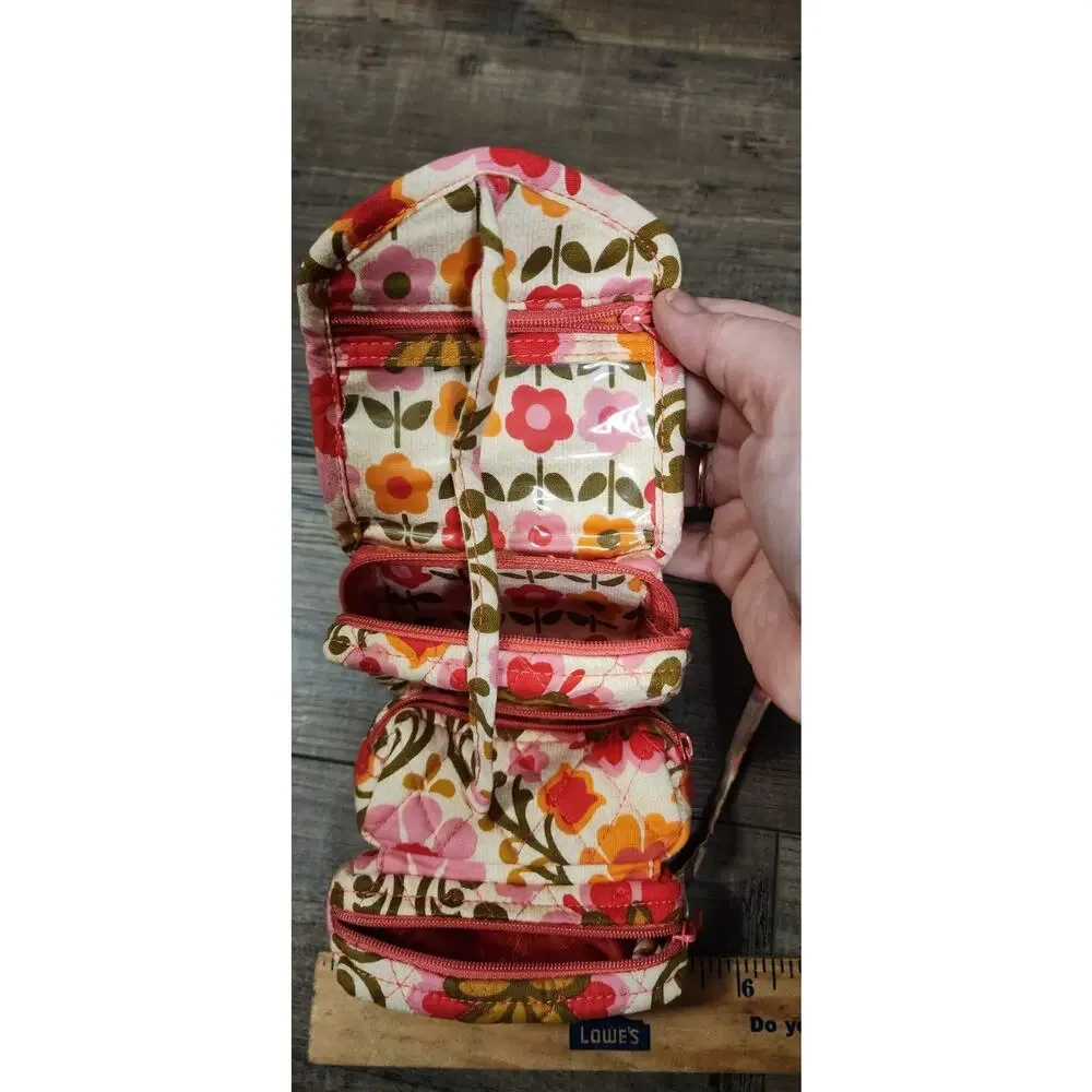 Vera Bradley Travel Floral Jewelry Soft Case Pre-owned. B38